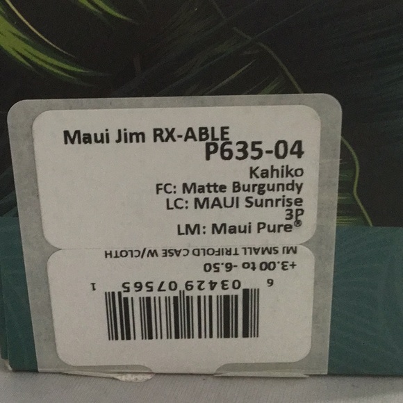 MAUI JIM KAHIKO SUNGLASSES POLARIZED LADIES. - Picture 9 of 10